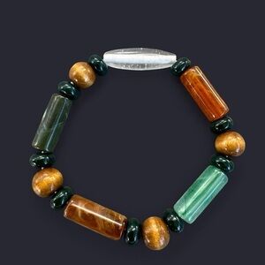 Earth Tone Boho Bead Bracelet